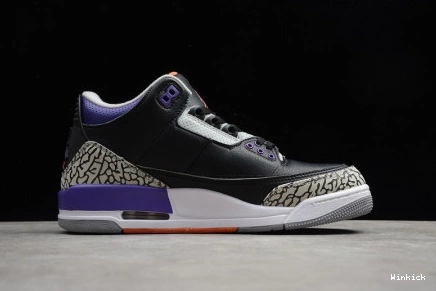 COURT CT8532-050 RETRO - 3 PURPLE BLACK JORDAN 0803